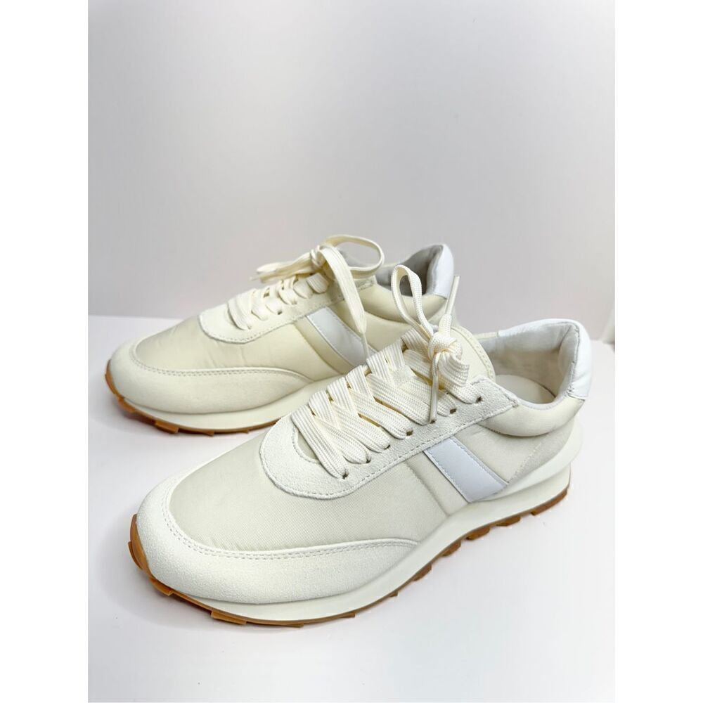 J/Slides Sneakers Size 7 Cream Leather Lifestyle Athletic and Training Shoes NEW - Picture 7 of 14